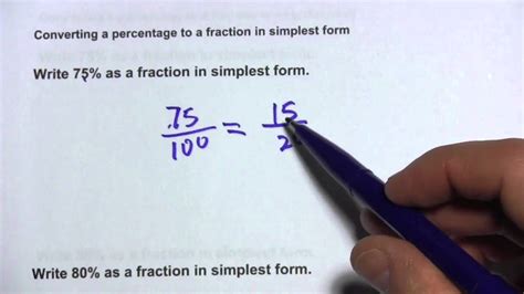 5 as a fully simplified fraction|percent to fraction calculator.